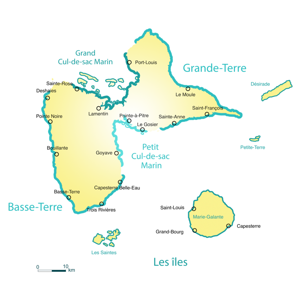 Carte Guadeloupe