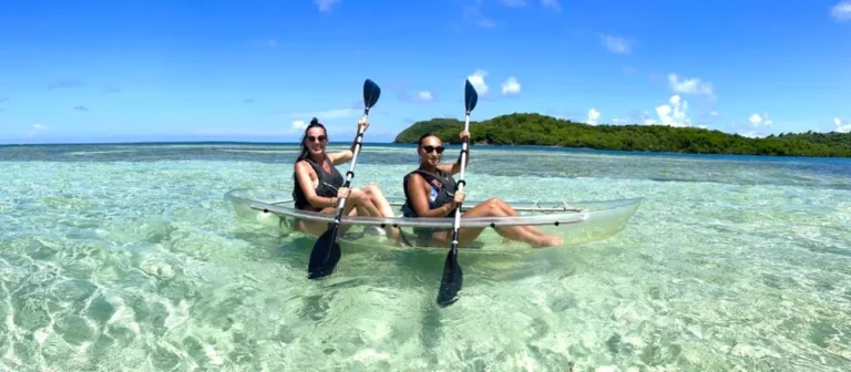 Éco-excursion en pirogues transparentes